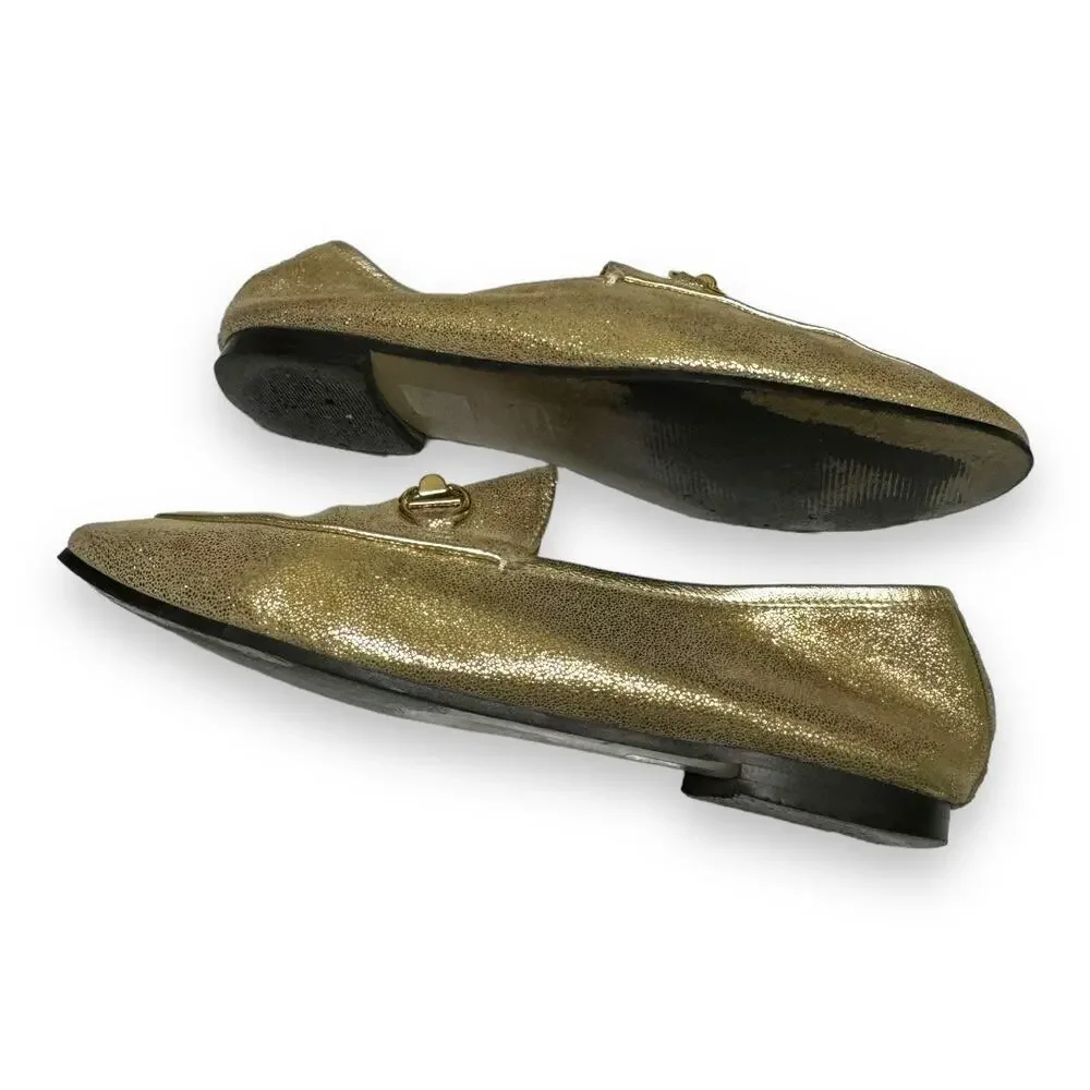 Dune London Womens Shoes Sz 40 EU Gold‎ Bit Loafers Leather Uppers
